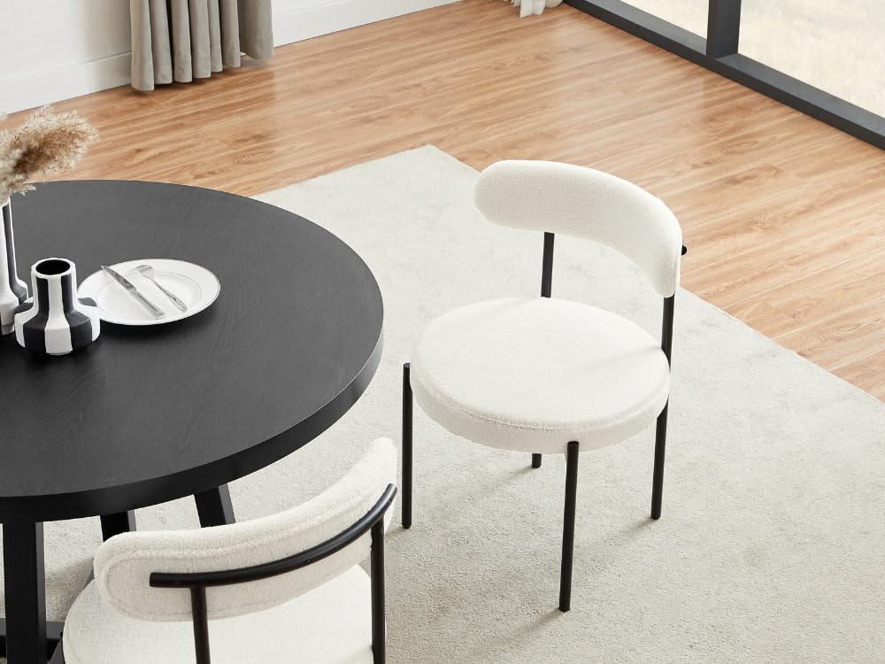 Amber Set of 2 Dining Chairs - White - Image 7