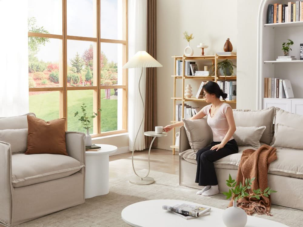 Avery Floor Lamp - Champagne Gold - Image 7