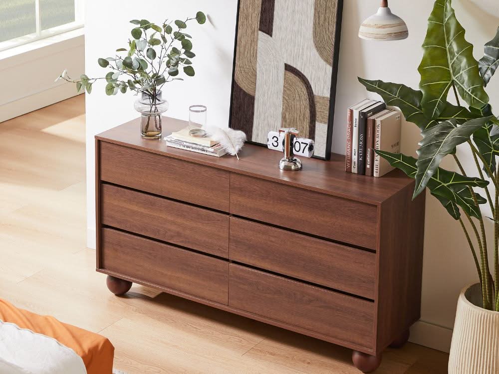 Ballico 6 Chest of Drawers - Walnut - Image 13
