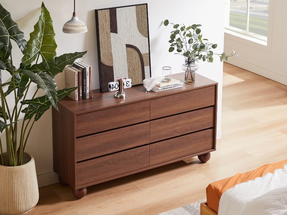 Ballico 6 Chest of Drawers - Walnut - Image 14