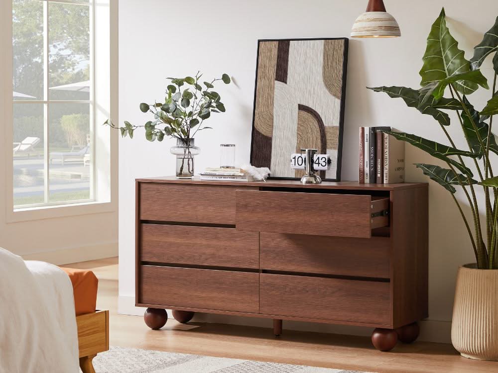 Ballico 6 Chest of Drawers - Walnut - Image 22