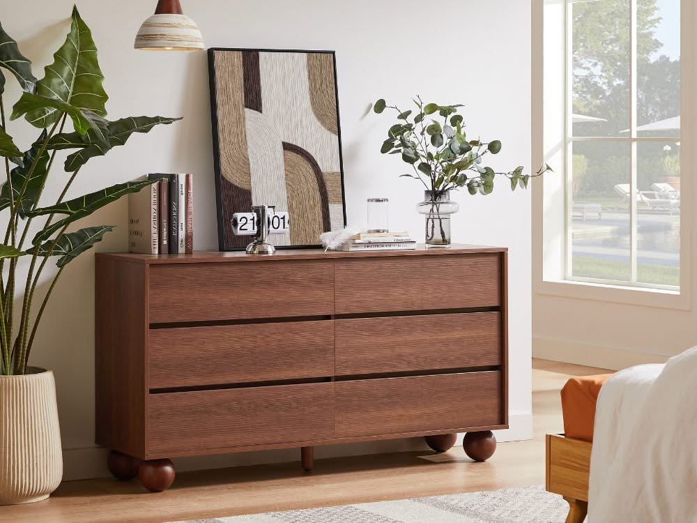 Ballico 6 Chest of Drawers - Walnut - Image 23