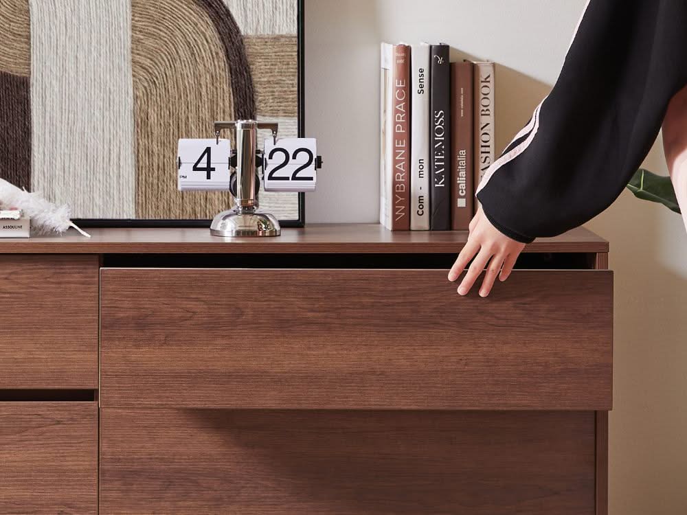 Ballico 6 Chest of Drawers - Walnut - Image 3