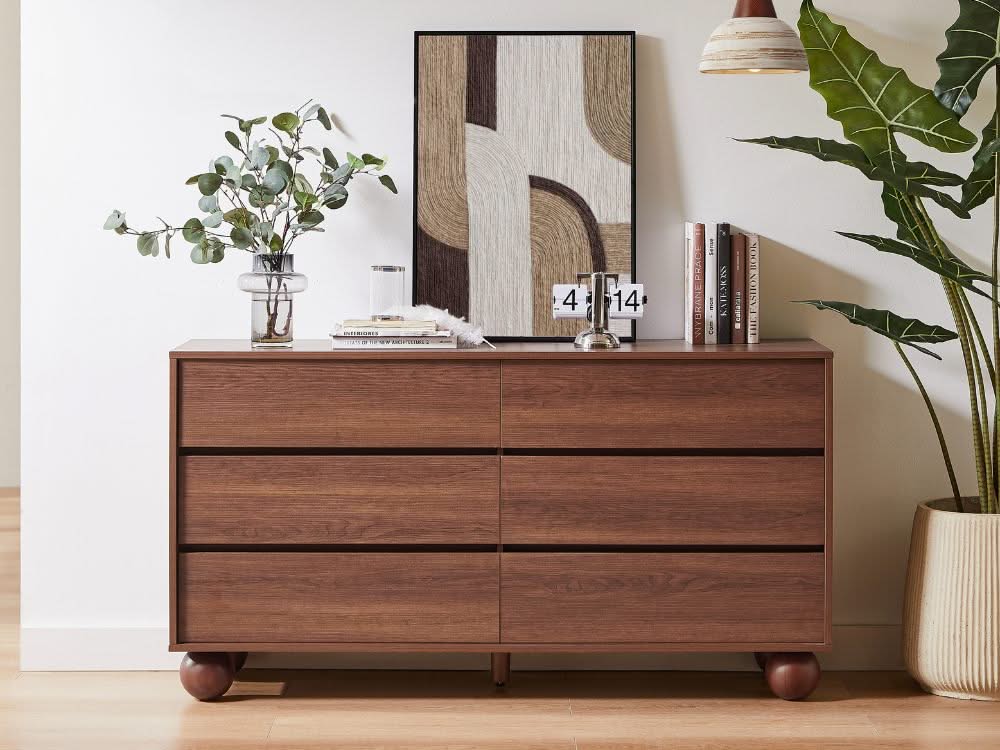 Ballico 6 Chest of Drawers - Walnut - Image 8