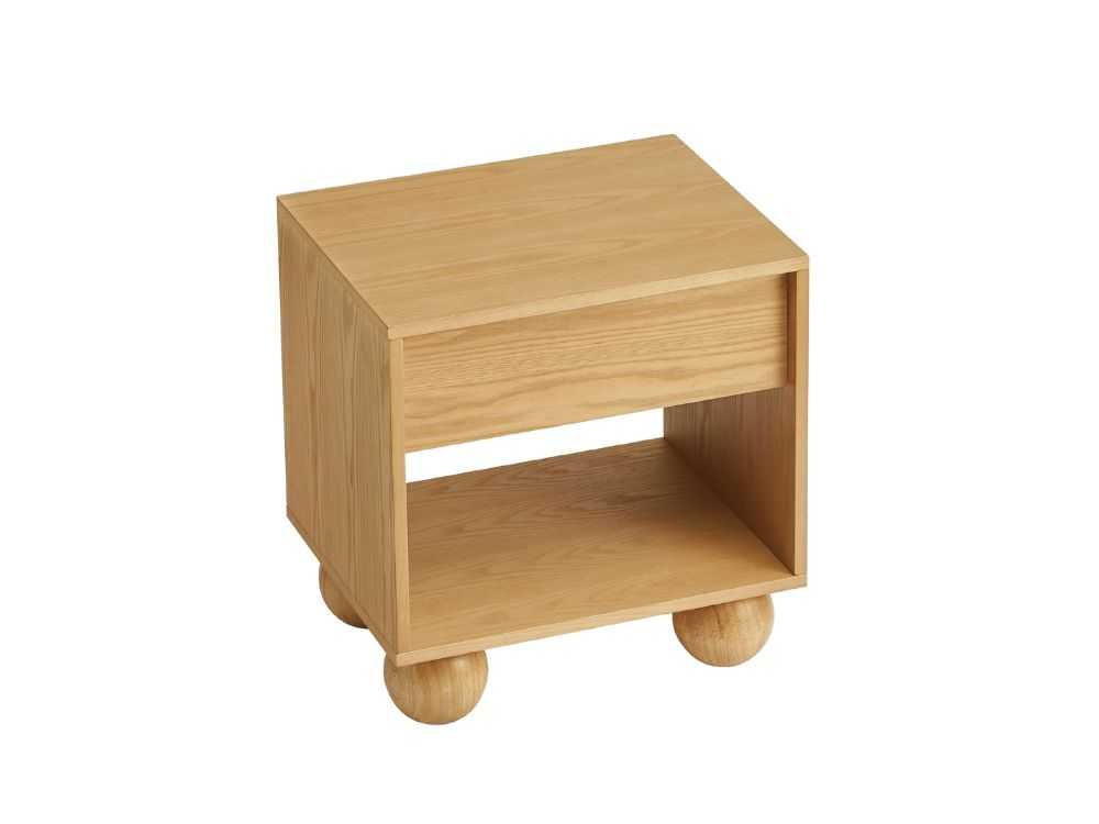 Ballico Bedside Table - Light Oak - Image 22