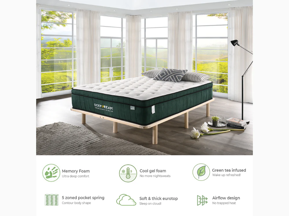 Deep Dream Green Tea Mattress - Image 3