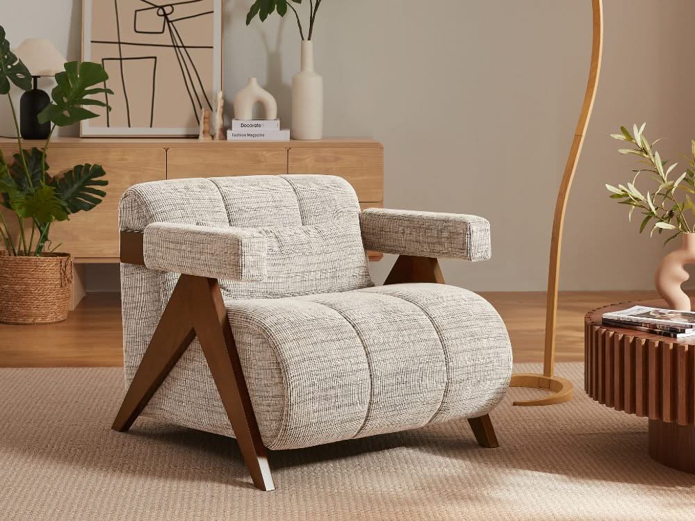 Frank Armchair - Tweed - Image 4