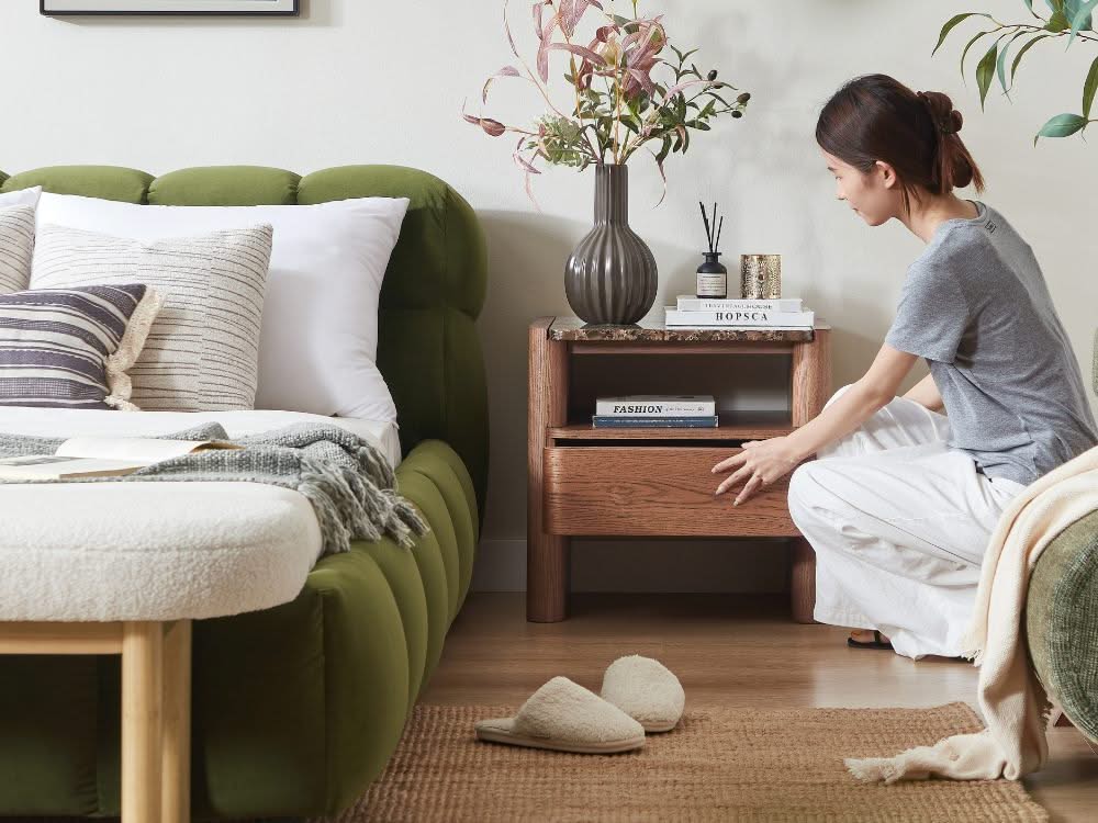 Hank Bedside Table - Walnut - Image 3
