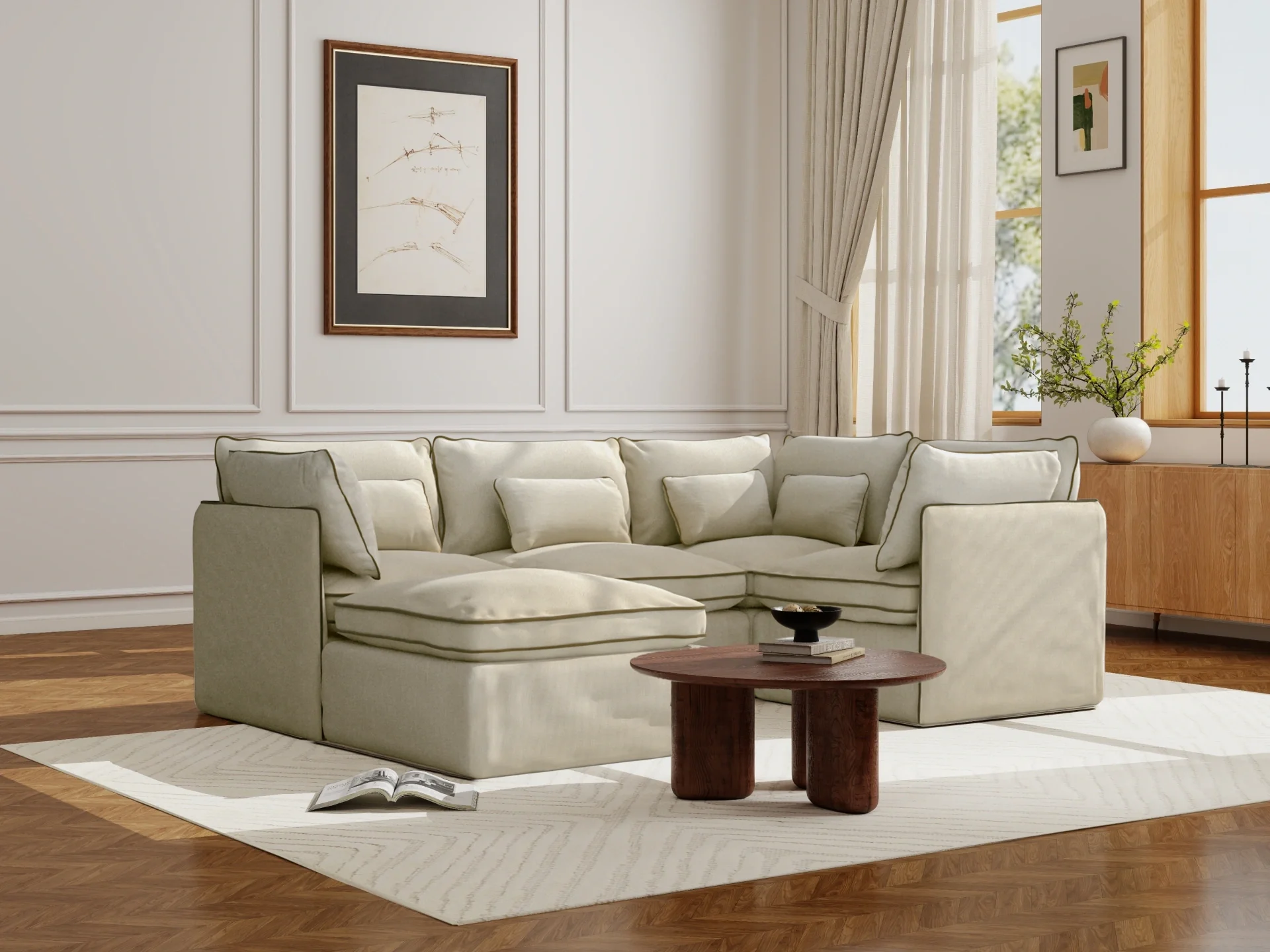 Lifely Modular Washable Sofa - Image 114