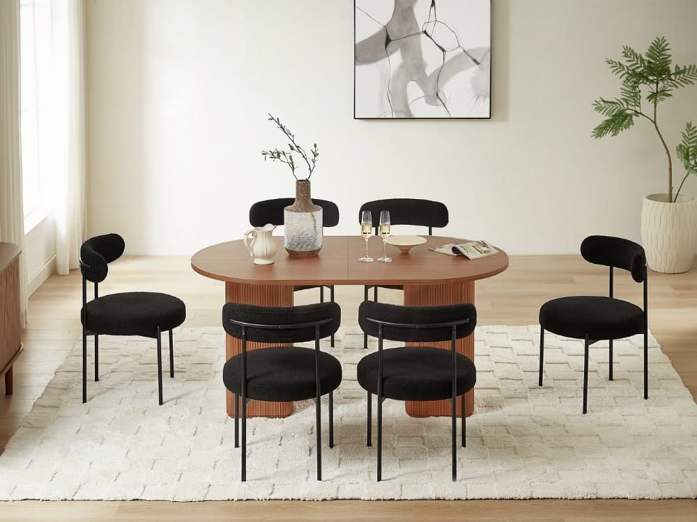 Tate Extendable Dining Table - Walnut - Image 4