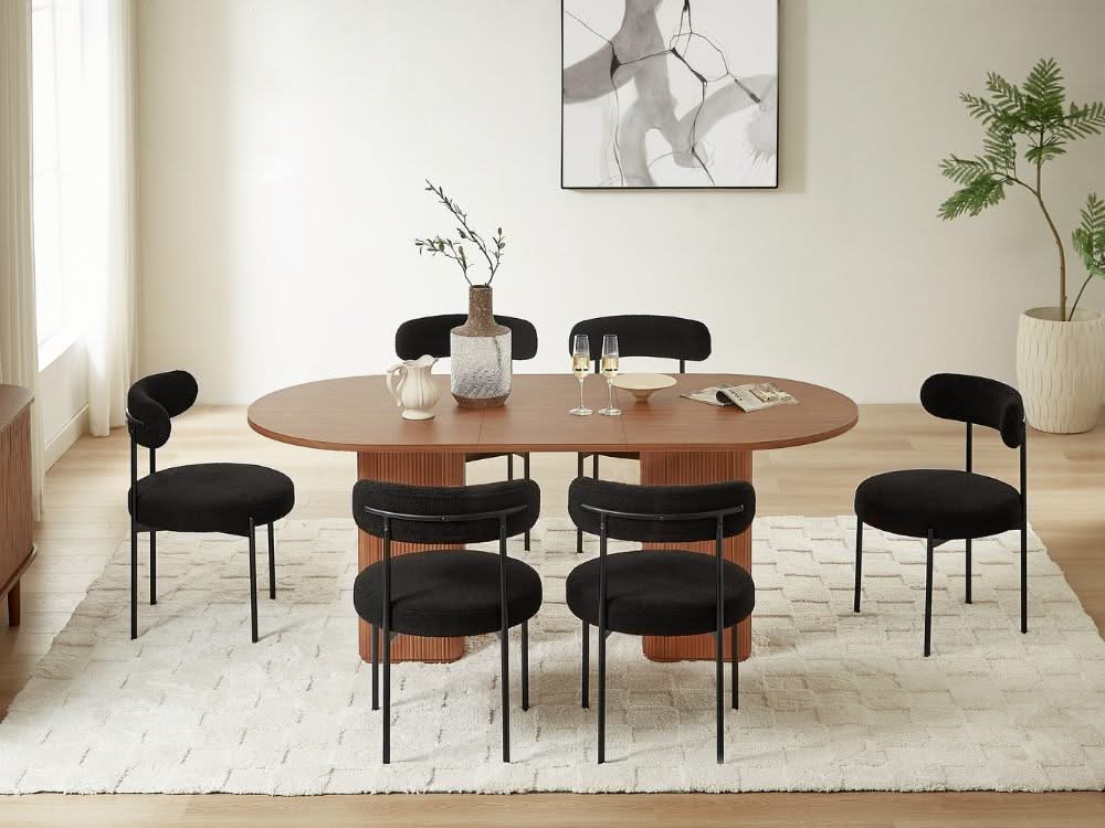 Tate Extendable Dining Table - Walnut - Image 5