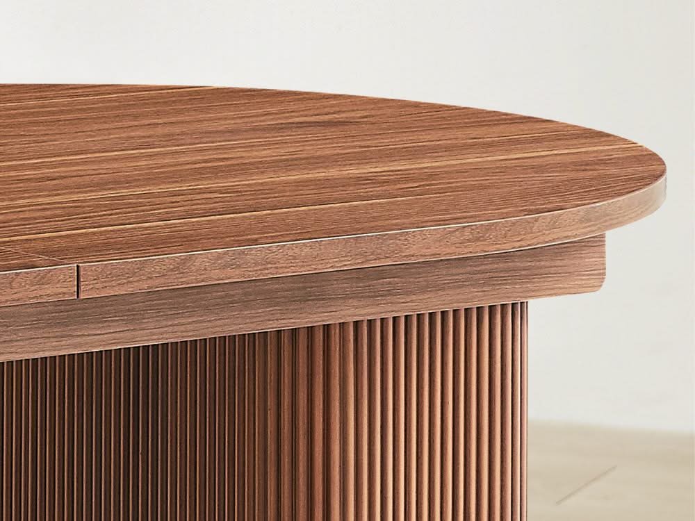 Tate Extendable Dining Table - Walnut - Image 7