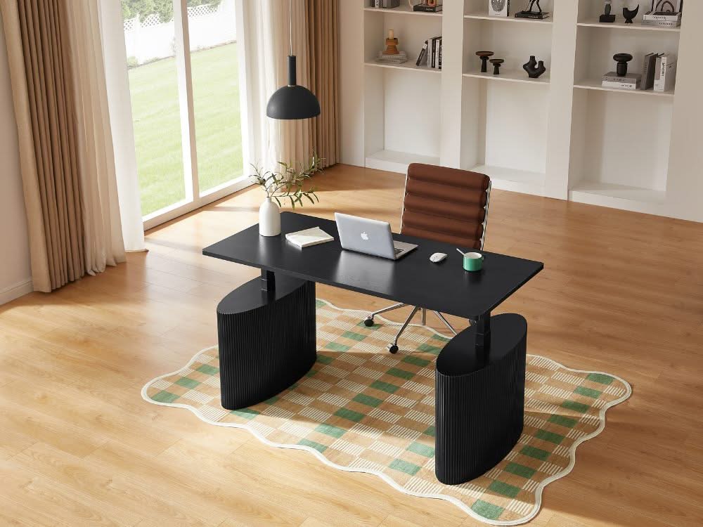 Willy Electric Height Adjustable Desk - Black - Image 11