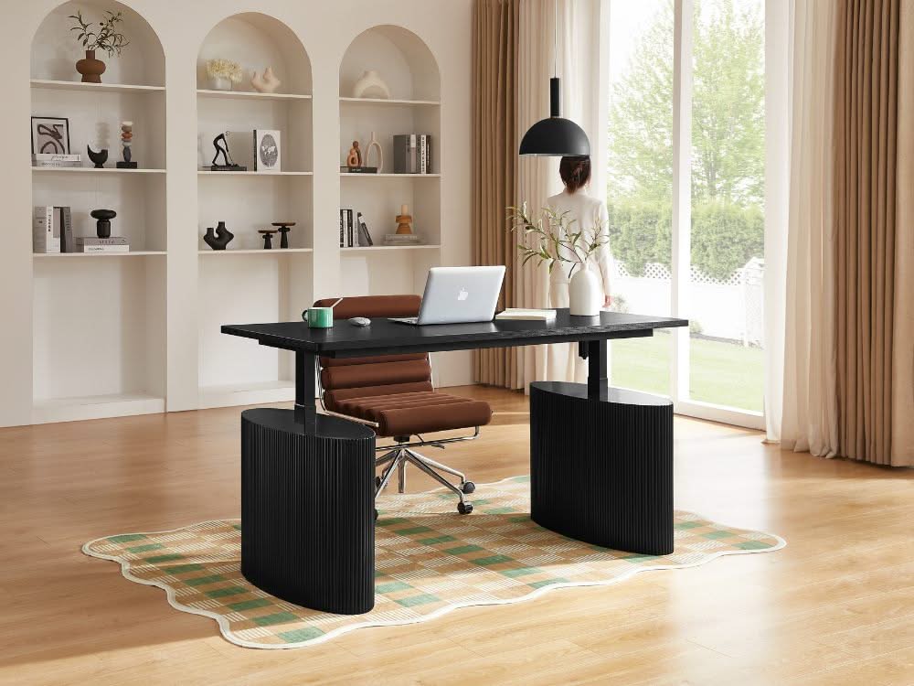 Willy Electric Height Adjustable Desk - Black - Image 13