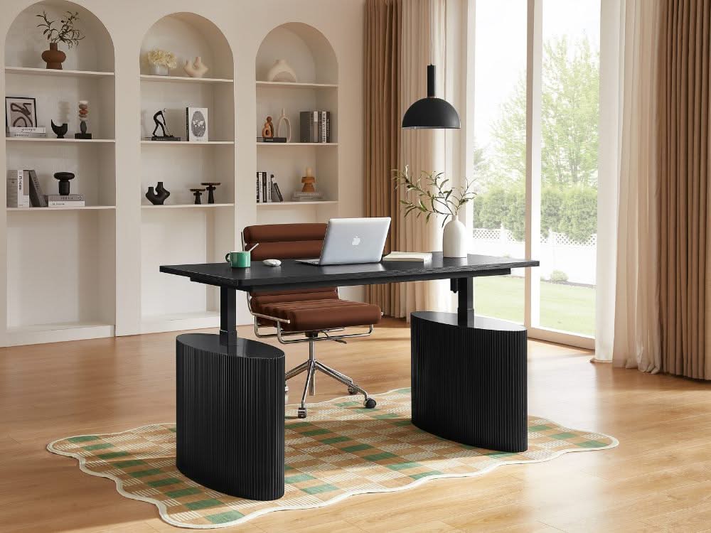 Willy Electric Height Adjustable Desk - Black - Image 5