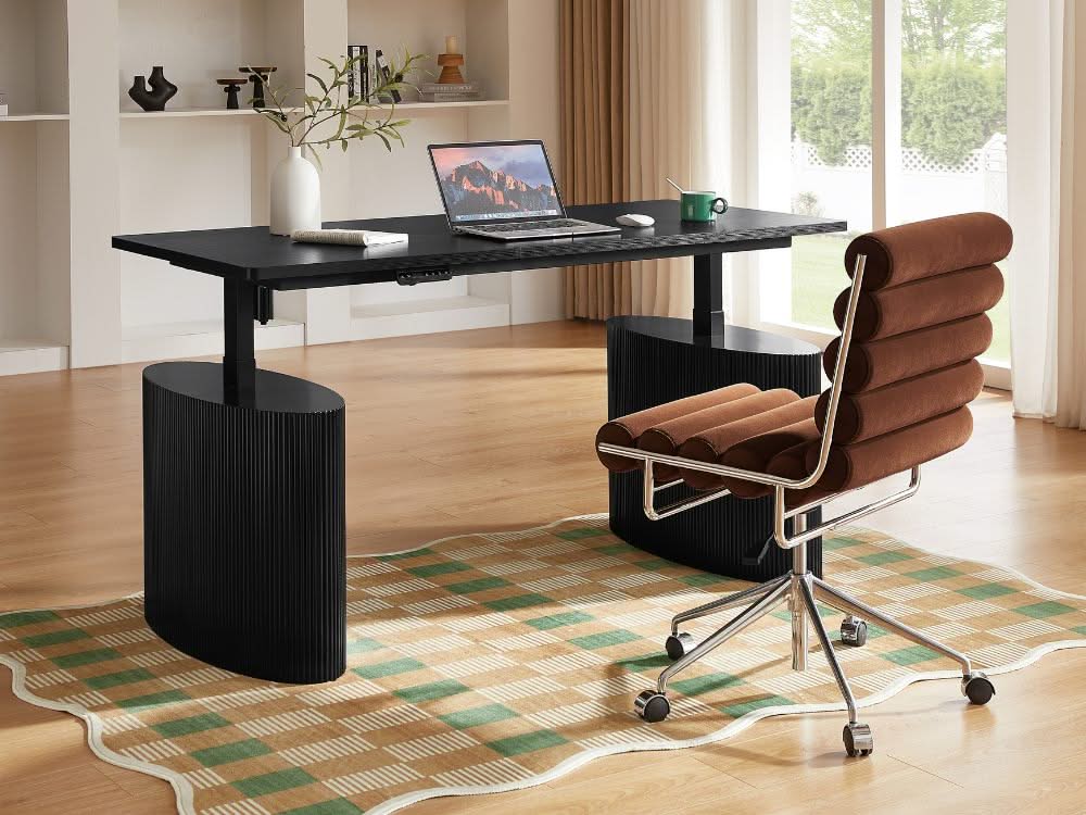 Willy Electric Height Adjustable Desk - Black - Image 6